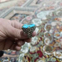 انگشتر نقره فیروزه نیشابور|جواهرات|خرم‌آباد, |دیوار