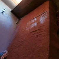 تخت دو نفره چوب و فلز