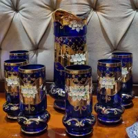 ست پارچ لیوان و کمپوت خوری انتیک اگرمن اصل