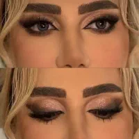 آرایشی و آموزشی میکاپ شینیون رنگ و هایلایت کراتین