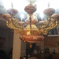 لوستر قدیمی و طلایی|لوستر و چراغ آویز|تهران, زعفرانیه|دیوار
