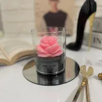 شمع گل رز مناسب هدیه و دکور|صنایع دستی و سایر لوازم تزئینی|کرج, مهرویلا شمالی|دیوار