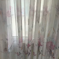 پرده حریر بنفش|پرده، رانر، رومیزی|کرج, گوهردشت|دیوار