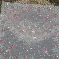 رومیزی منجوق دوزی|پرده، رانر، رومیزی|بندر انزلی, معلم|دیوار