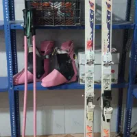 چوب اسکی کفش اسکی باتوم