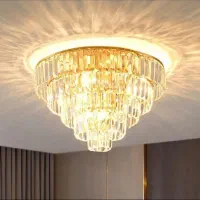لوستر الماس. کریستالی مدل تینا دایره. AC light|لوستر و چراغ آویز|تهران, سنگلج (شاپور)|دیوار