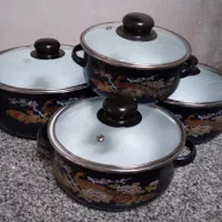۴ عدد قابلمه لعابی در حد نو|ظروف پخت‌وپز|مشهد, مهدی آباد|دیوار