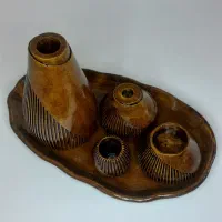 ست های دکوری بتون پلیمری و شمع های یلدایی|صنایع دستی و سایر لوازم تزئینی|بندرعباس, |دیوار