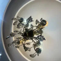 لوستر تمام برنجی 8 شعله در حد نو