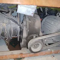 بالابر ساختمانی تک فاز با موتور3 اسب elektrokovina