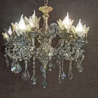 یک جفت لوستر ۱۰شاخه برنزی