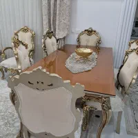 مبل سلطنتی با جلو مبلی و عسلی با غذا خوری ۸ نفره|مبلمان خانگی و میز عسلی|آستارا, |دیوار