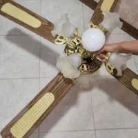 پنکه سقفی.  لوستر دار
