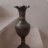 دو عددگلدان برنجی