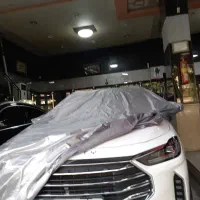 چادر کره‌ای نقره‌ای  داخل الیاف ماشین خودرو  موتور