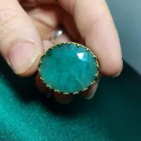 انگشتر نقره زمرد معاوضه با گوشی