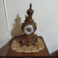 ساعت رومیزی برنج اصل عطیغه