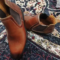 نیم بوت چرم خالص