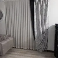 دو عدد پرده با والان