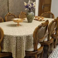 مبل ۹نفره و میزناهارخوری ۸نفره مدل یونانی حصیری