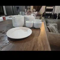 فنجون و قوری استفاده شده