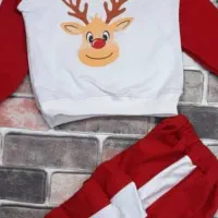 تولید پخش  تک عمده ست بچگانه یلدایی کریسمس قرمز|کفش و لباس بچه|چهاردانگه (تهران), |دیوار