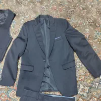 کت شلوار نو مشکی کاملا جدید سایز ۳۸ زیر مردانه|لباس|آزادشهر, |دیوار