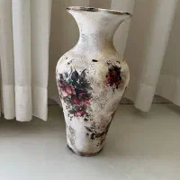 گلدان زیبای پتینه شده|گل و گیاه طبیعی|شیراز, ریشمک|دیوار