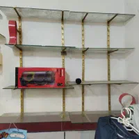 قفسه شیشه‌ای|کتابخانه، شلف، قفسه‌های دیواری|آزادشهر, |دیوار