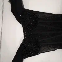 پیرهن مجلسی سنگ دوزی شده کار بسیار شیک