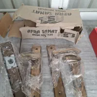 دو جفت دستگیره درب ورودی طلایی