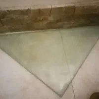 شیشه برش خورده ثاب خورده مثلث و مستطیل ۶ میل