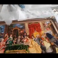 تابلوفرش پاسورباز چله ابریشم زر نیم ودار قالی|تابلو فرش|محمدشهر, همایون ویلا|دیوار