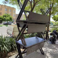 /.میز کارشناسی فلزی وچوبی poyaاداری ریاستی صندلی