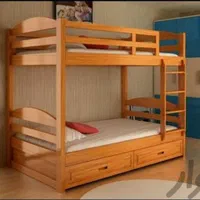 تخت خواب ۲طبقه تمام چوب