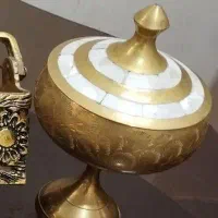 قندان وقوری برنجی نو اصل سالم