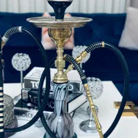 دو‌ عدد قلیون برنجی با متریال درجه ۱ کوچیک و بزرگ|صنایع دستی و سایر لوازم تزئینی|کرج, عظیمیه|دیوار