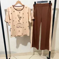 تیشرت شلوار گل دار