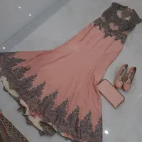 ست لباس مجلسی همراه کیف و کفش