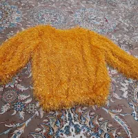 شومیز دخترانه خردلی نو