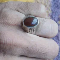 زنجیر نقره ایتالیایی و انگشتر باباقوری عقیق|جواهرات|شیراز, جانبازان|دیوار
