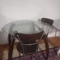 میز ناهار خوری ب همراه دو صندلی