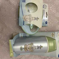 ست فلاسک و ظرف غذای نوزاد آکبند+کاور ضد آب تخت