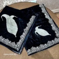 رومیزی بقچه مخمل سوزن دوزی قدیمی