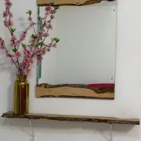 ست کامل آینه و گل و گلدان