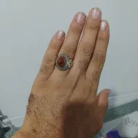 انگشتر نقره فیروزه باباقوری ۹۲۵ عیار|جواهرات|شهریار, اصیل آباد|دیوار