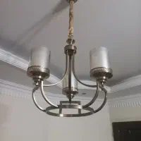 ۳ عدد لوستر فلزی طلایی فروشی