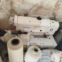 چرخ خیاطی میانه دوز صنعتی پنج نخ جک دینام سر خود