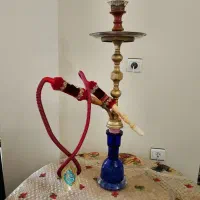 قلیان برنجی تنه بلند