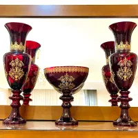 ست ۳ تکه گلدان و میوه خوری